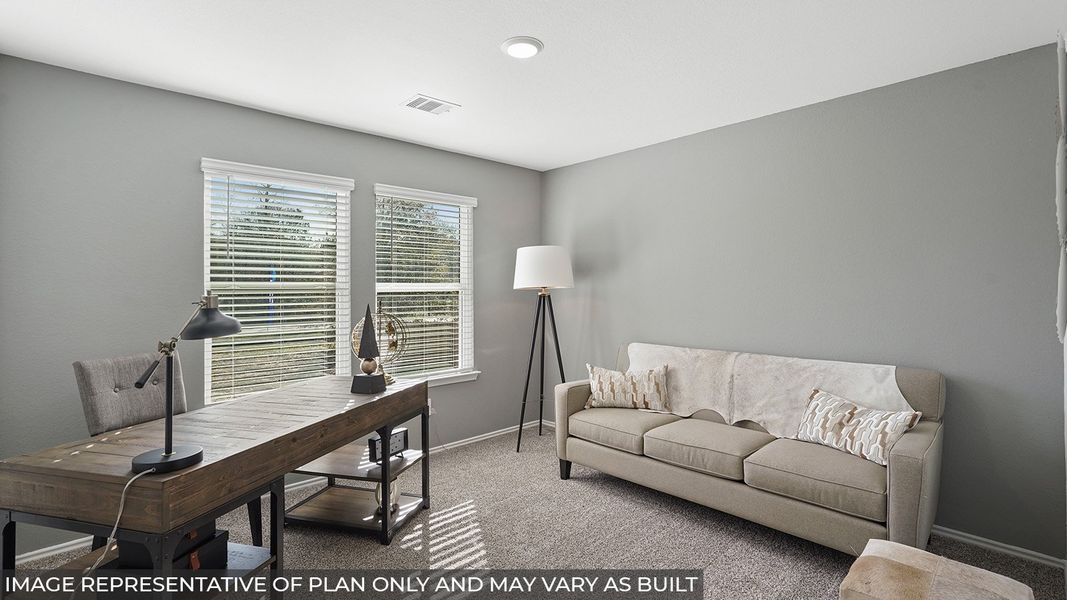 Furnished interior in a model home at East Williams Cove in Conroe (Image 13). Furnished interior in a model home at East Williams Cove in Conroe (Image 13).