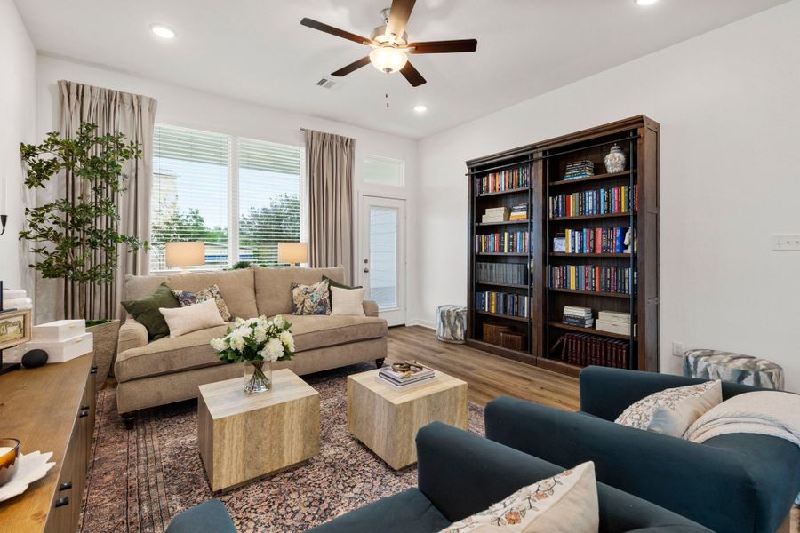 Furnished interior in a model home at Edgewater in Bryan (Image 6).