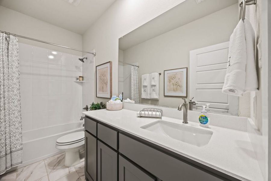 Furnished interior in a model home at Carrera Ranch in Waxahachie (Image 23). Furnished interior in a model home at Carrera Ranch in Waxahachie (Image 23).