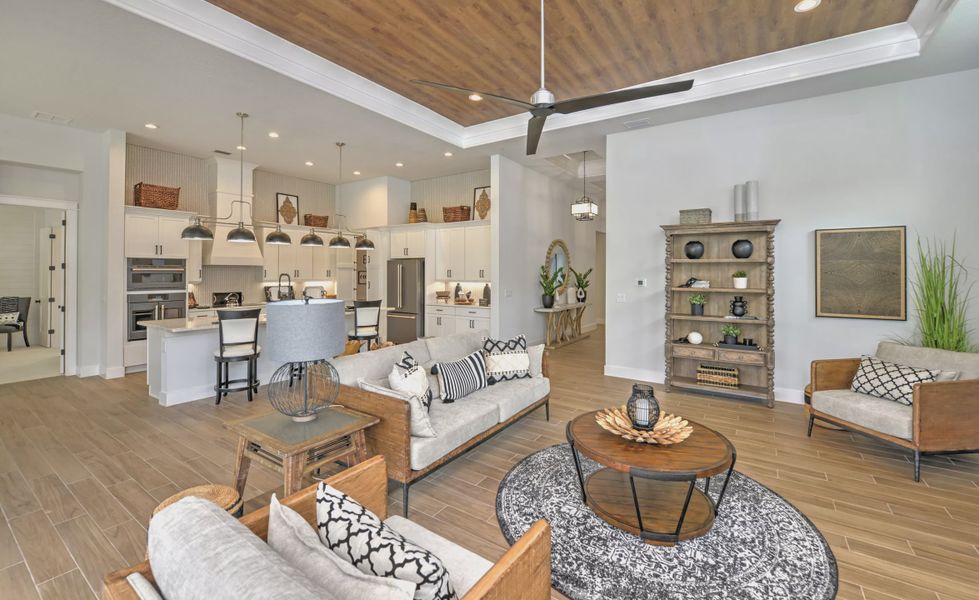 Furnished interior in a model home at Westlake Single Family in Ormond Beach (Image 6).