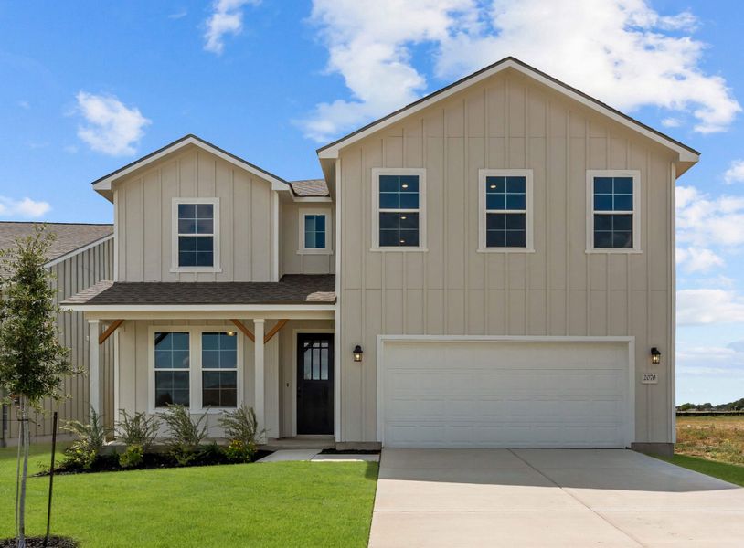 Front exterior of a home in the Ladera community, located in San Antonio, TX (Image 8).