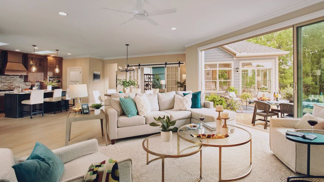 Furnished interior in a model home at The Courtyards at Franklin Road in Murfreesboro (Image 9).