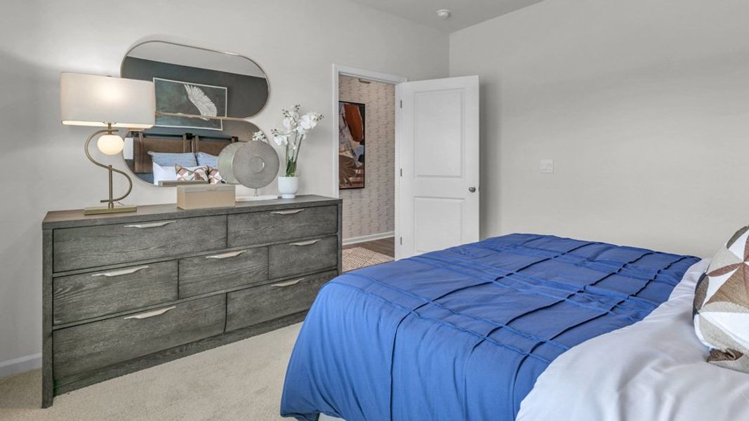 Furnished interior in a model home at Westerly in Lillington (Image 41).