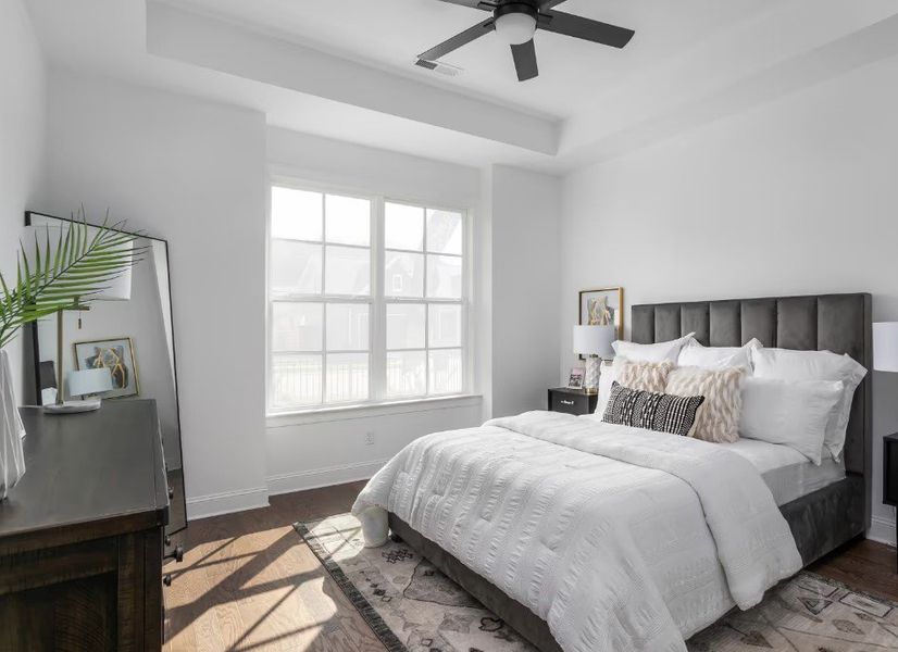 Furnished interior in a model home at The Farmstead in Chattanooga (Image 12).