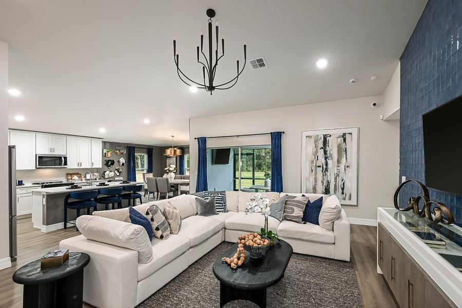 Furnished interior in a model home at Cherrywood Preserve in Ocala (Image 9). Furnished interior in a model home at Cherrywood Preserve in Ocala (Image 9).