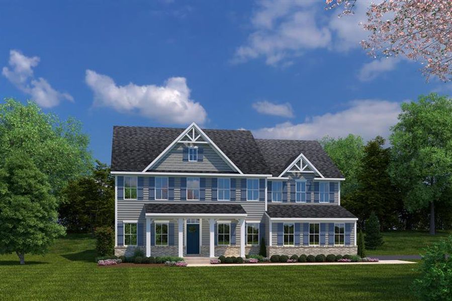 Front exterior of a home in the Edinburgh community, located in Locust Grove, GA (Image 3).