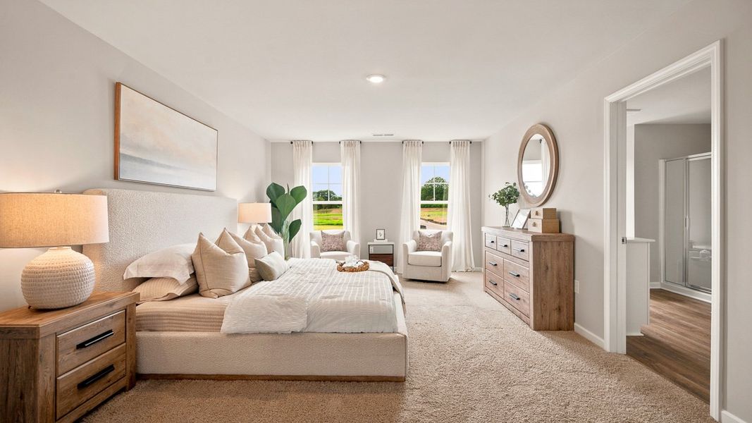 Furnished interior in a model home at Teamon Pointe in Griffin (Image 19). Furnished interior in a model home at Teamon Pointe in Griffin (Image 19).