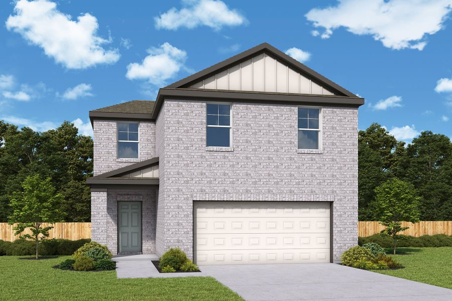 Front exterior of a home in the Creekhaven community, located in Arcola, TX (Image 8).