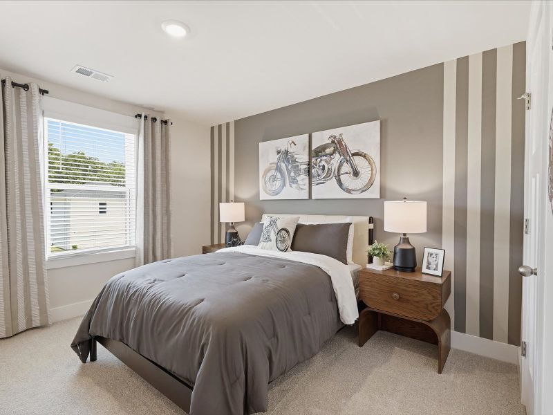 Furnished interior in a model home at Crossing at Abner Creek in Greer (Image 14).