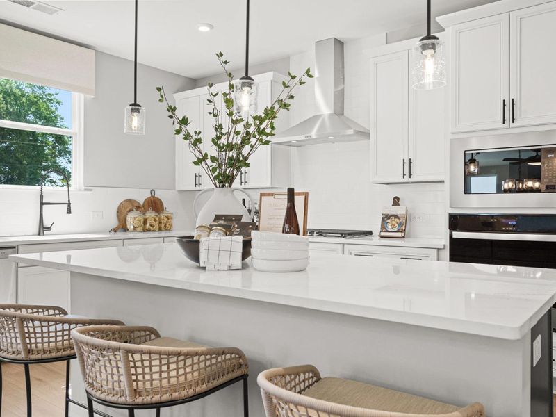 Furnished interior in a model home at Wehunt Meadows in Hoschton (Image 12).