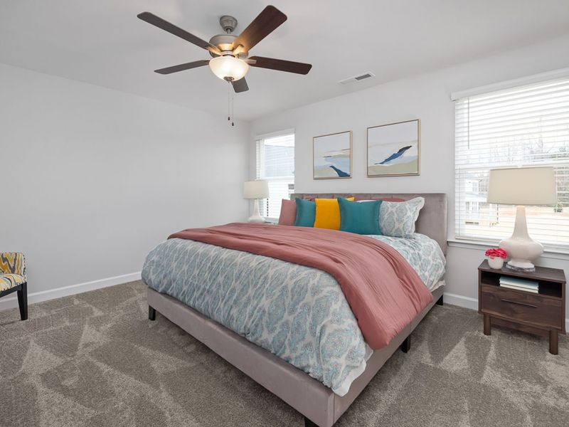 Furnished interior in a model home at Gregory Village in Lillington (Image 17).