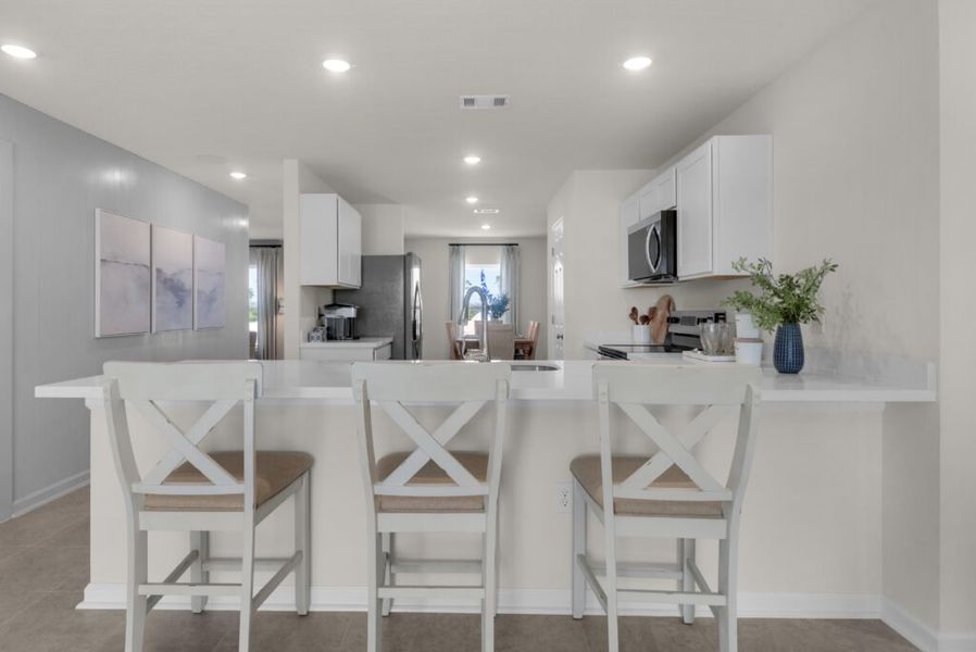 Furnished interior in a model home at Salt Creek At Mexico Beach in Mexico Beach (Image 8).