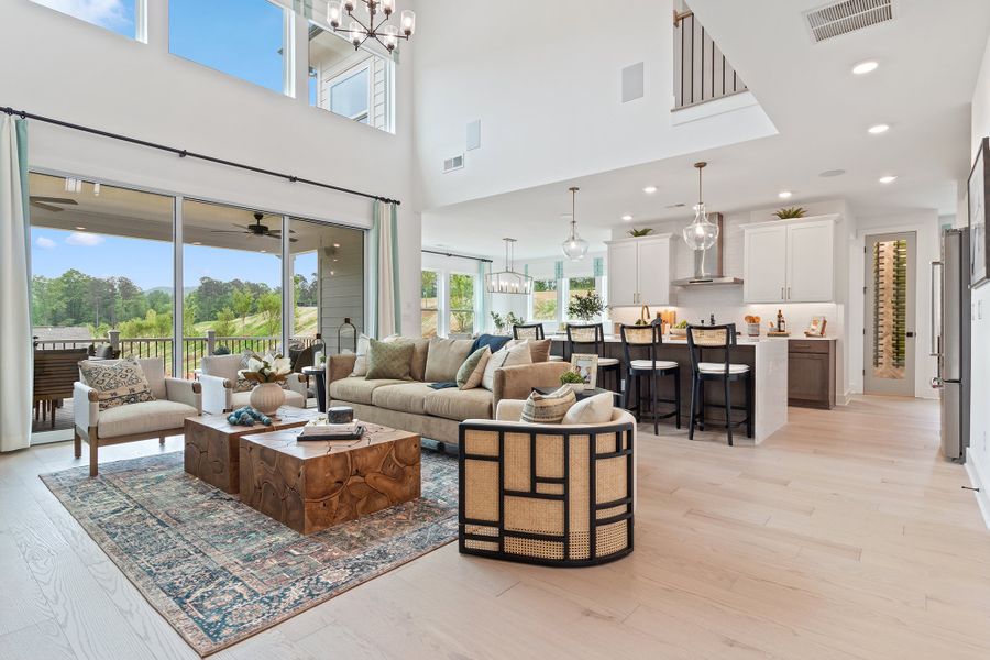 Furnished interior in a model home at Ellis in Marietta (Image 34).