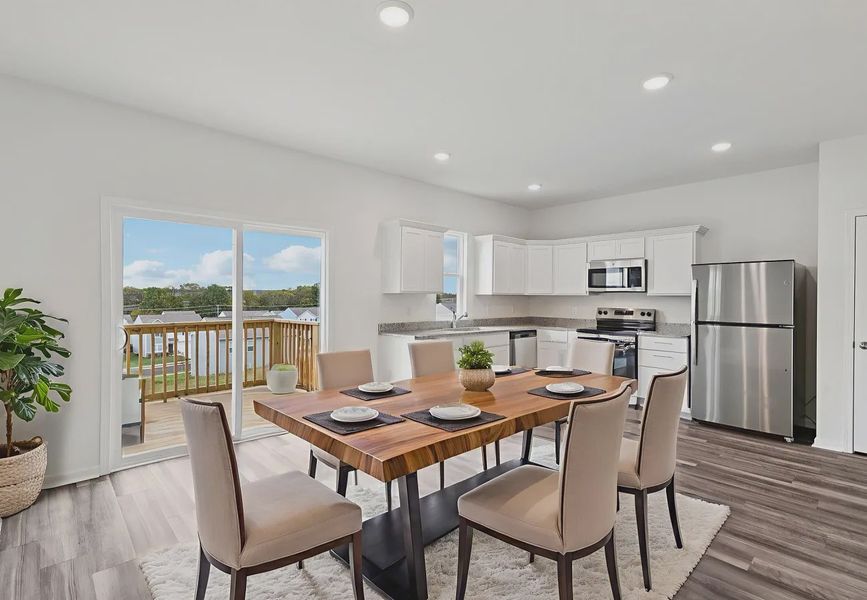 Furnished interior in a model home at The Summit at Carters Station in Columbia (Image 4).