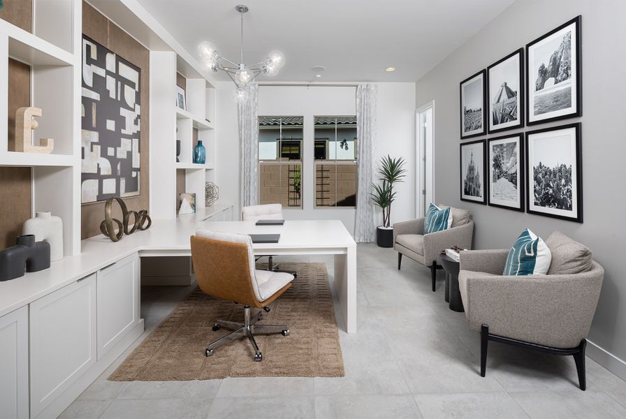 Furnished interior in a model home at Verdin Odyssey Collection in Phoenix (Image 7).