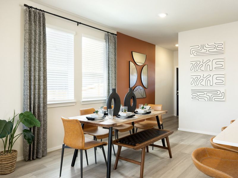 Furnished interior in a model home at Granger Pointe - Traditional Series in Conroe (Image 7).