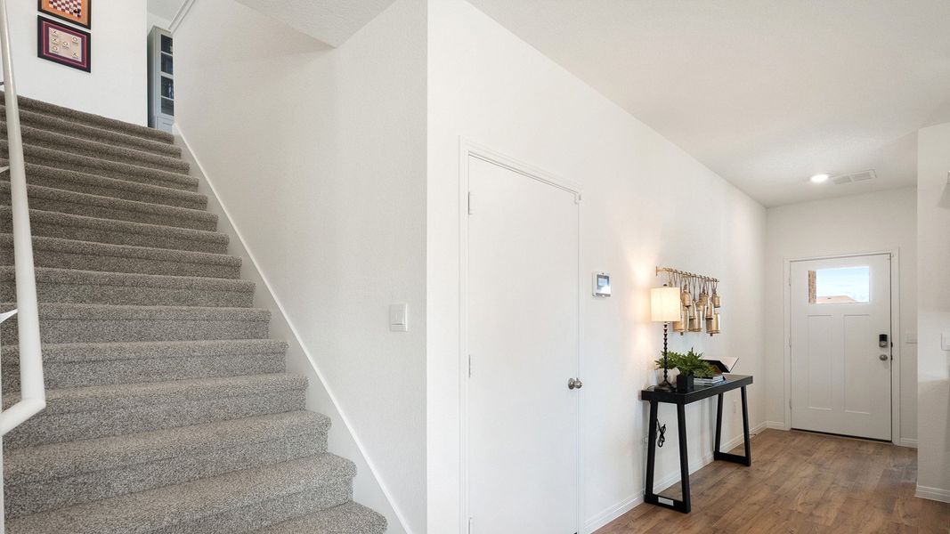 Furnished interior in a model home at Rosenbusch Ranch in Leander (Image 62).