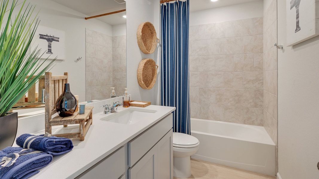 Furnished interior in a model home at Liberty Village in Brenham (Image 5).