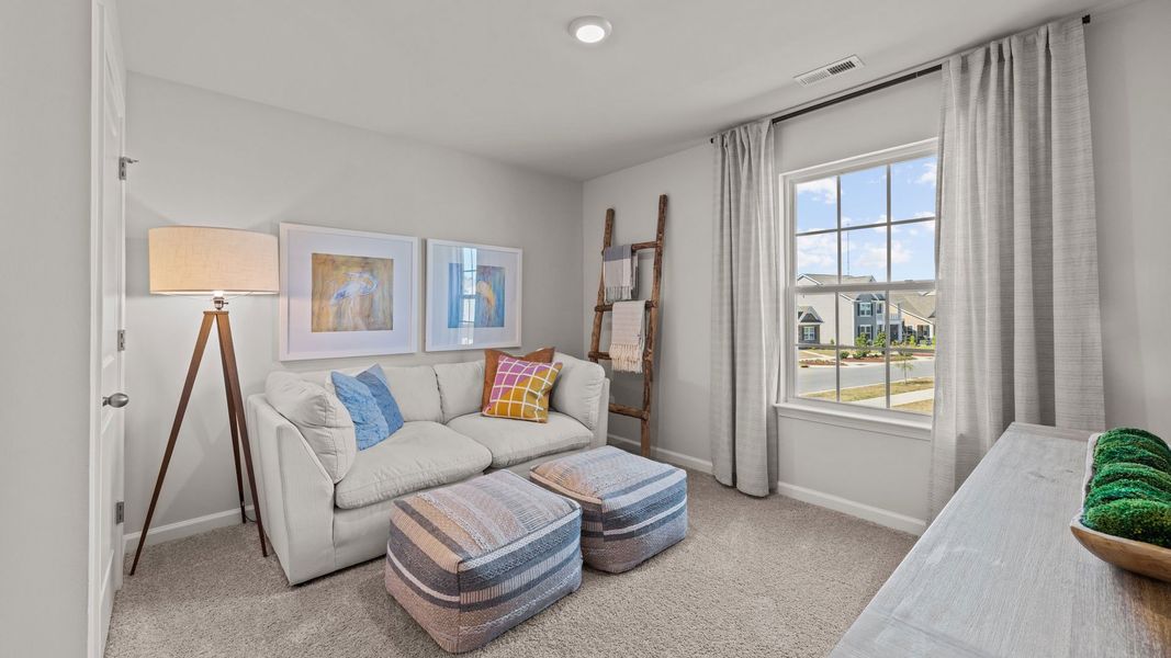 Furnished interior in a model home at West New Bern in New Bern (Image 18). Furnished interior in a model home at West New Bern in New Bern (Image 18).