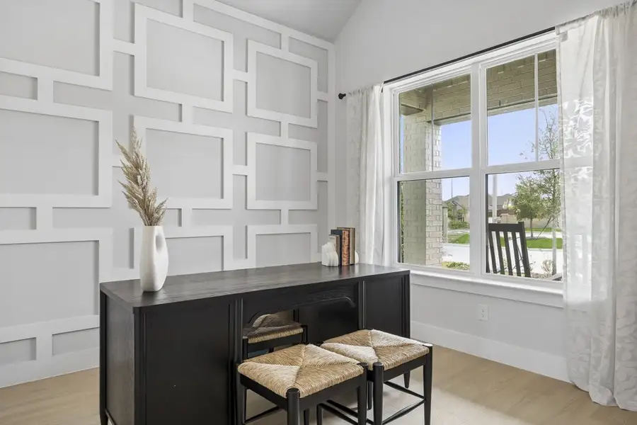 Furnished interior in a model home at Westside Preserve in Midlothian (Image 7).