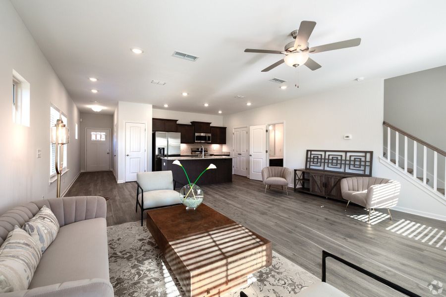 Furnished interior in a model home at Talia Trace in Smyrna (Image 27).