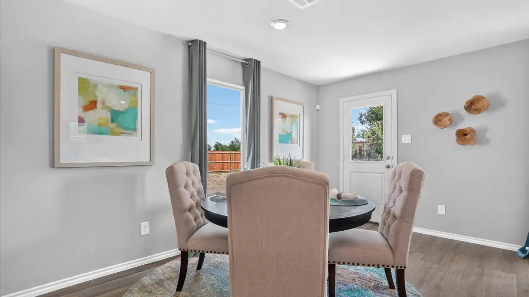 Furnished interior in a model home at Blackbird Estates in Mineral Wells (Image 13).