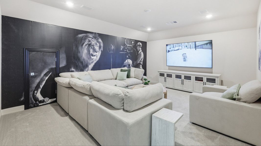 Furnished interior in a model home at Lakeshore Bluffs in Shady Shores (Image 36).