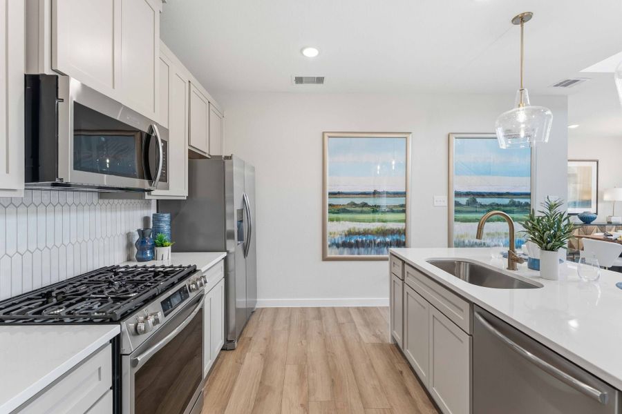 Furnished interior in a model home at Cielo in Cut and Shoot (Image 9).