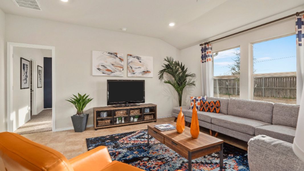 Furnished interior in a model home at Yowell Ranch in Killeen (Image 16).