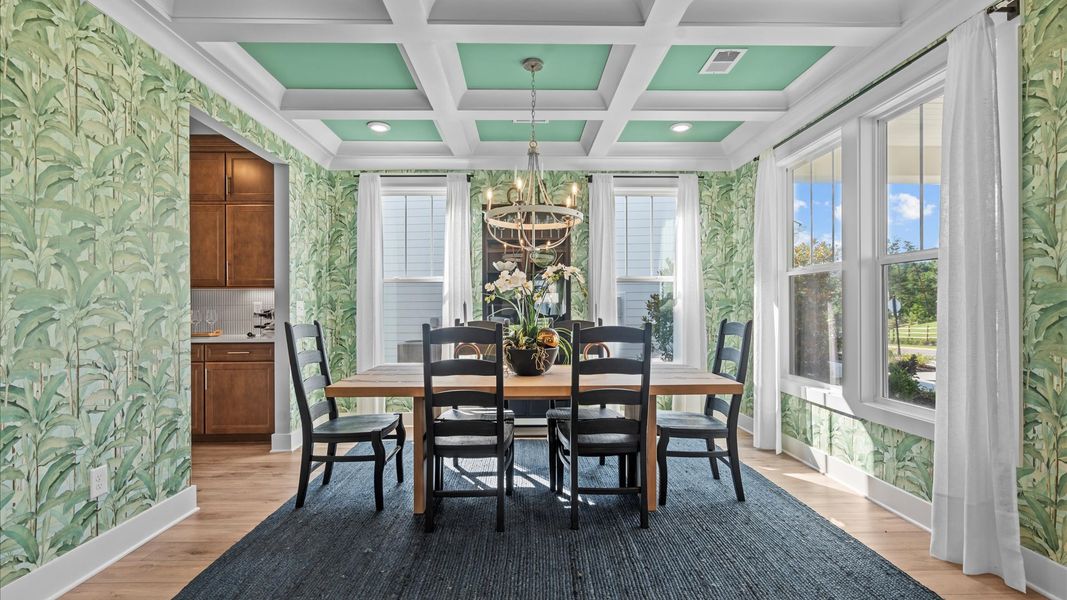 Furnished interior in a model home at Wells Crossing in Seneca (Image 27).