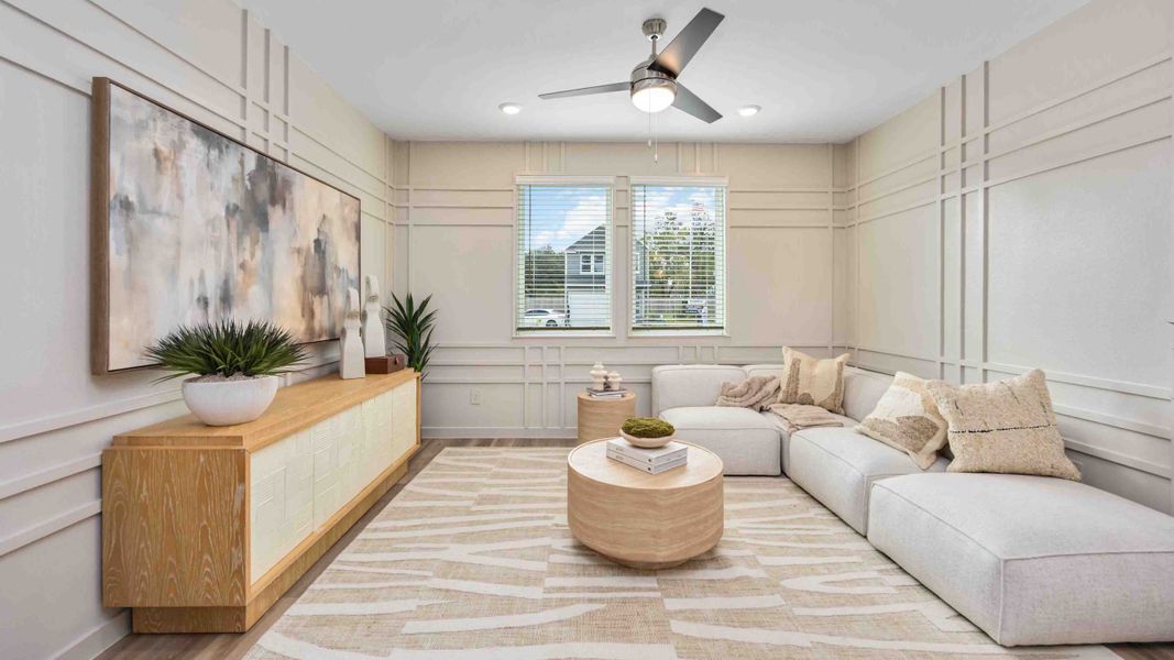 Furnished interior in a model home at Pinehaven in Houston (Image 4).