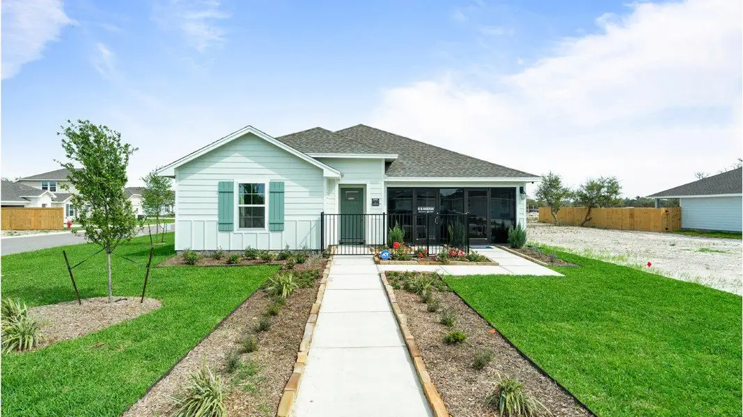 Front exterior of a home in the Kokomo community, located in Rockport, TX (Image 1).
