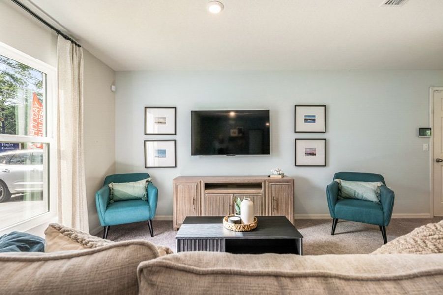 Furnished interior in a model home at Flagler Estates in Hastings (Image 4). Furnished interior in a model home at Flagler Estates in Hastings (Image 4).