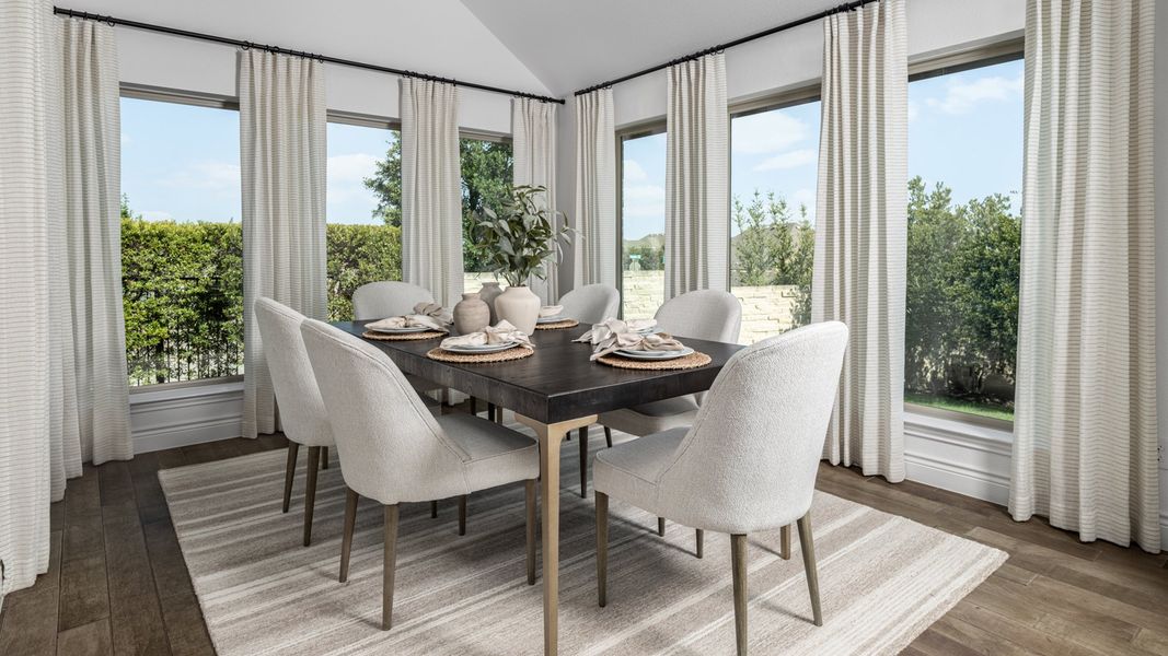 Furnished interior in a model home at Ventana 70' in Fort Worth (Image 7).