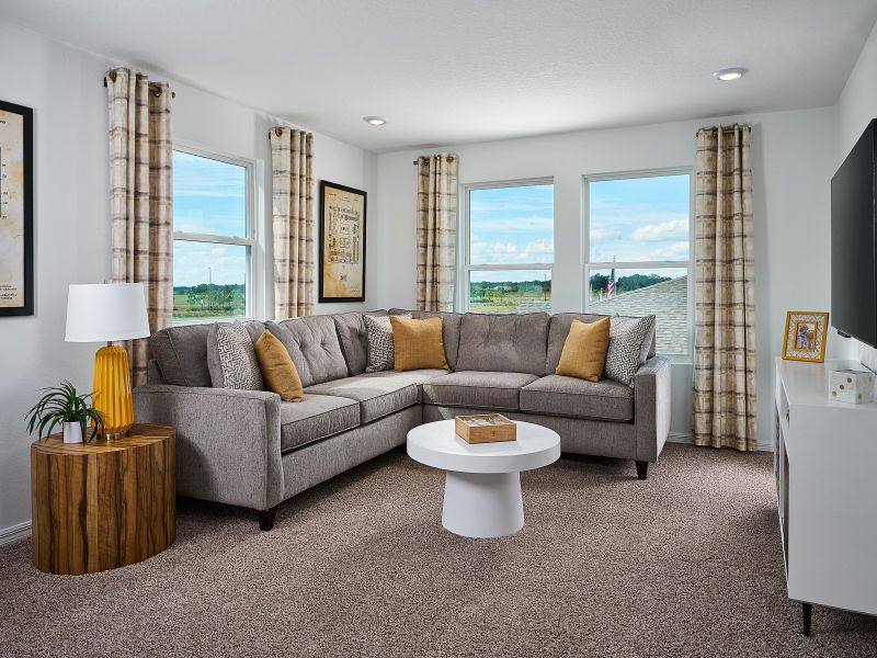 Furnished interior in a model home at Wynnstone - Signature Series in Davenport (Image 13).