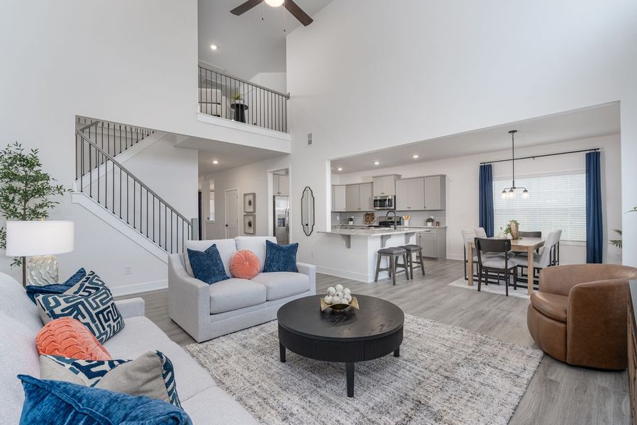Furnished interior in a model home at Kerns Ridge in Salisbury (Image 8). Furnished interior in a model home at Kerns Ridge in Salisbury (Image 8).