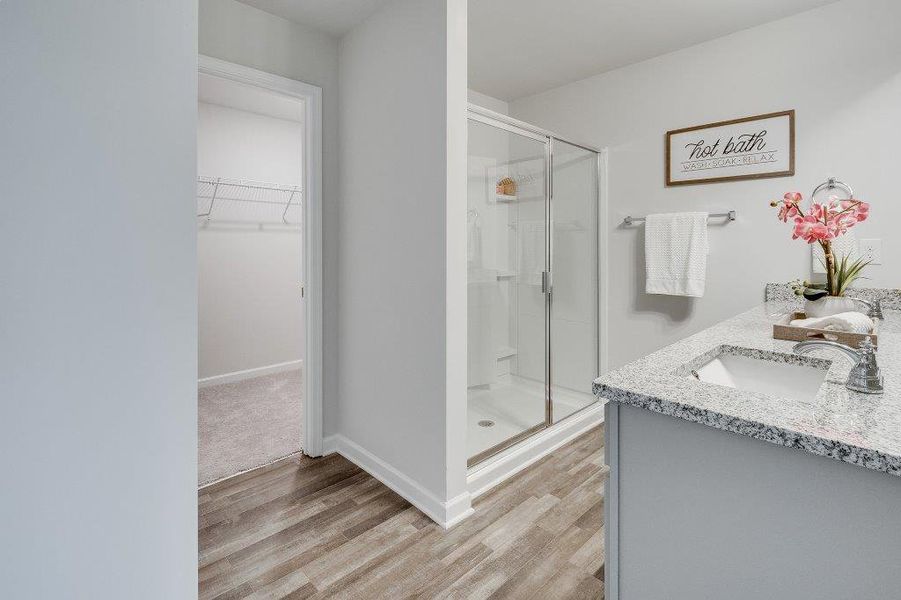 Furnished interior in a model home at Heath Golf and Yacht Club in Heath (Image 19).