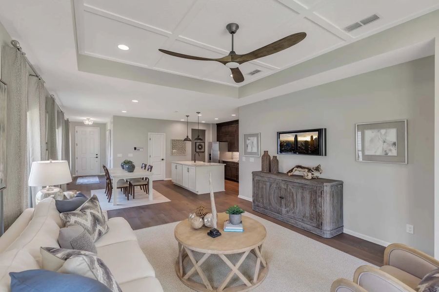 Furnished interior in a model home at Wilford Preserve 50' in Orange Park (Image 8).