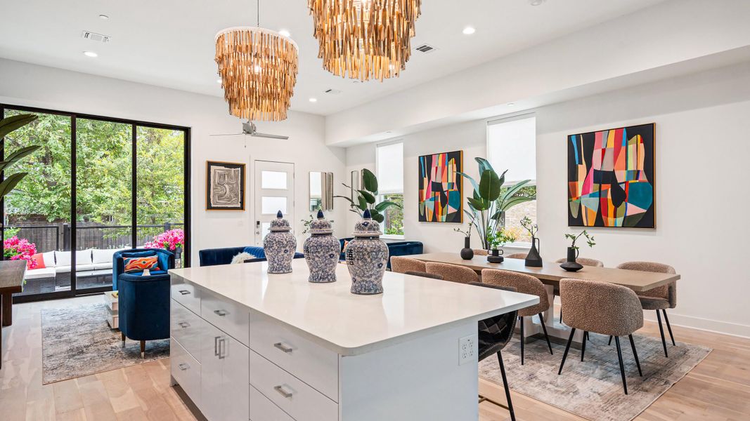 Furnished interior in a model home at Bluebonnet Lofts in Austin (Image 11).