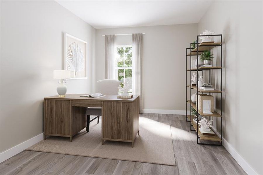 Furnished interior in a model home at Lost Tree Preserve in Vero Beach (Image 6).