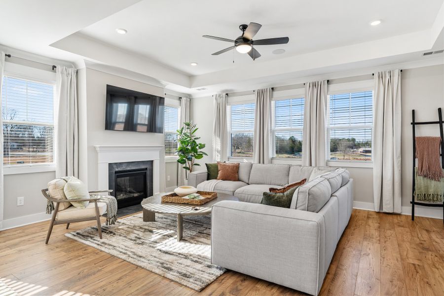 Furnished interior in a model home at The Meadows at Midway in Anderson (Image 21). Furnished interior in a model home at The Meadows at Midway in Anderson (Image 21).