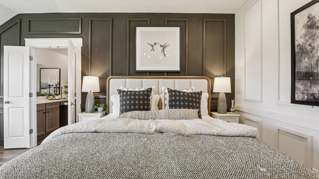 Furnished interior in a model home at Prairie Green in Converse (Image 36). Furnished interior in a model home at Prairie Green in Converse (Image 36).
