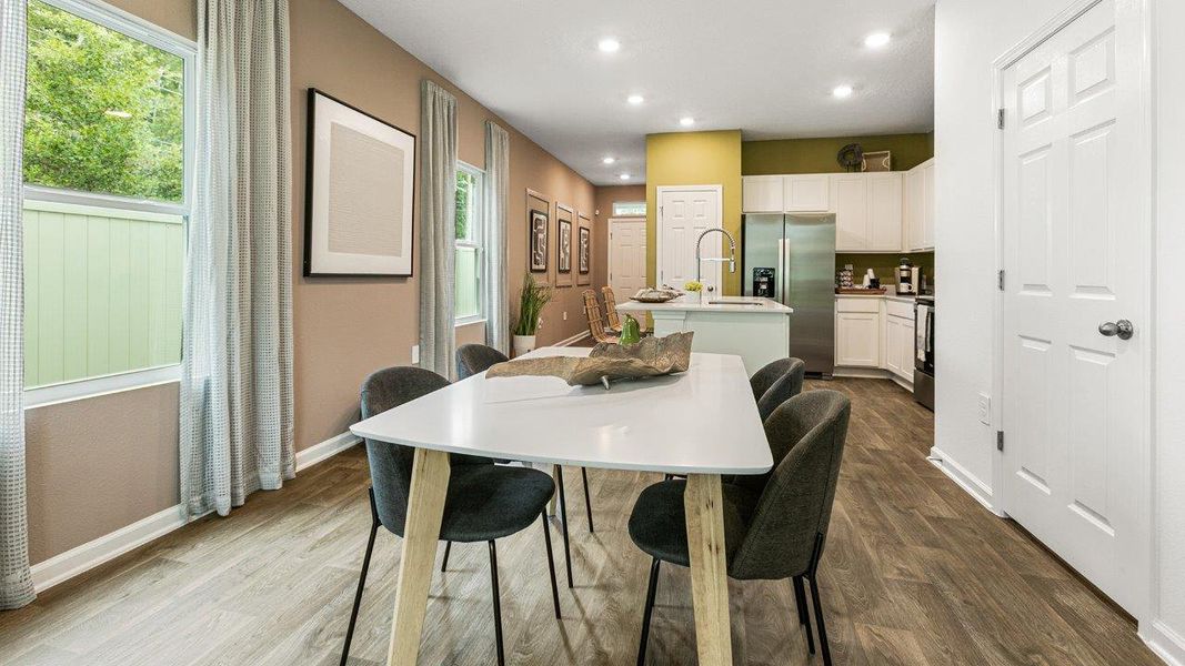 Furnished interior in a model home at Old Kings Trail in Jacksonville (Image 9). Furnished interior in a model home at Old Kings Trail in Jacksonville (Image 9).