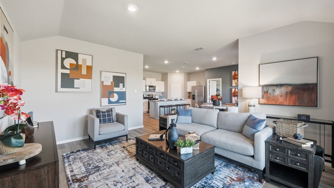 Furnished interior in a model home at Lonestar at Liberty Trails in Justin (Image 15). Furnished interior in a model home at Lonestar at Liberty Trails in Justin (Image 15).