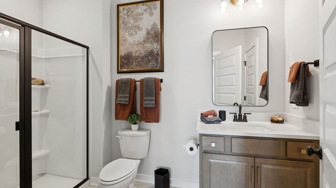 Furnished interior in a model home at Harvest Point in Spring Hill (Image 33).