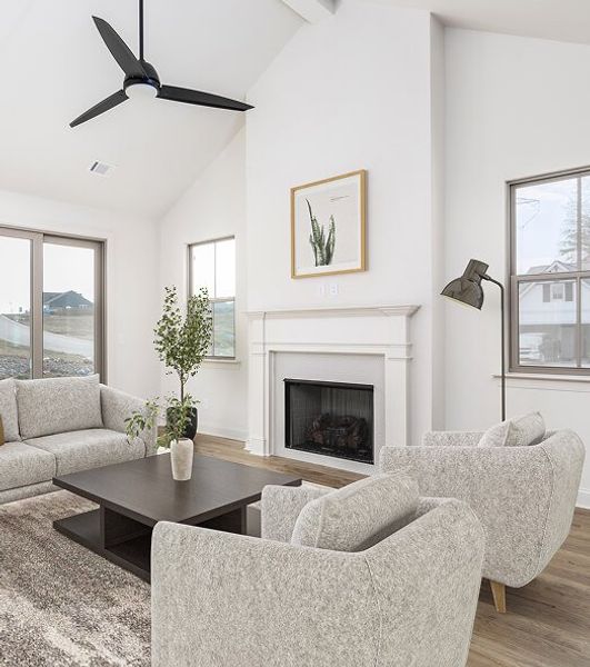 Furnished interior in a model home at Heritage Walk in Chattanooga (Image 3).
