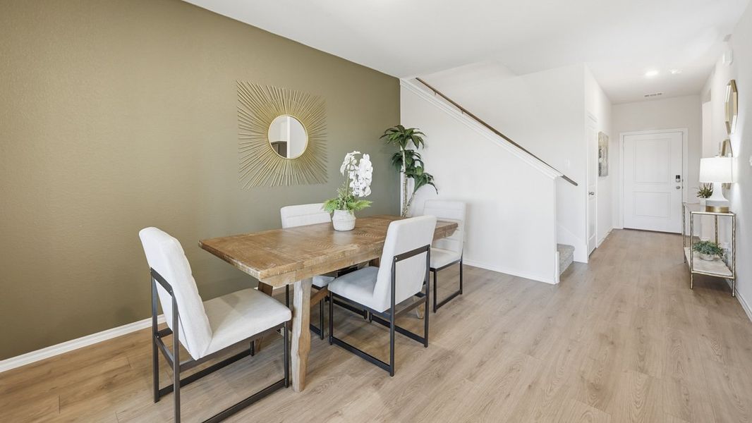 Furnished interior in a model home at Sweetwater Springs in Sherman (Image 42).