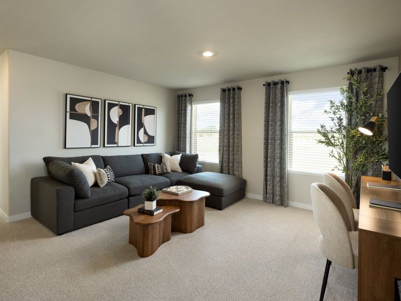 Furnished interior in a model home at Oak Ridge Park in Corinth (Image 9). Furnished interior in a model home at Oak Ridge Park in Corinth (Image 9).