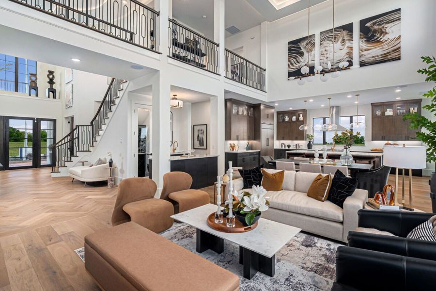 Furnished interior in a model home at Fields - Brookside North in Frisco (Image 24). Furnished interior in a model home at Fields - Brookside North in Frisco (Image 24).