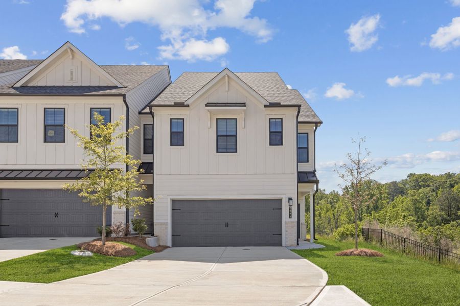 A house with a garage. A house with a garage.